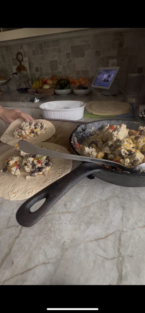 High-protein freezer breakfast burritos for pregnancy and postpartum