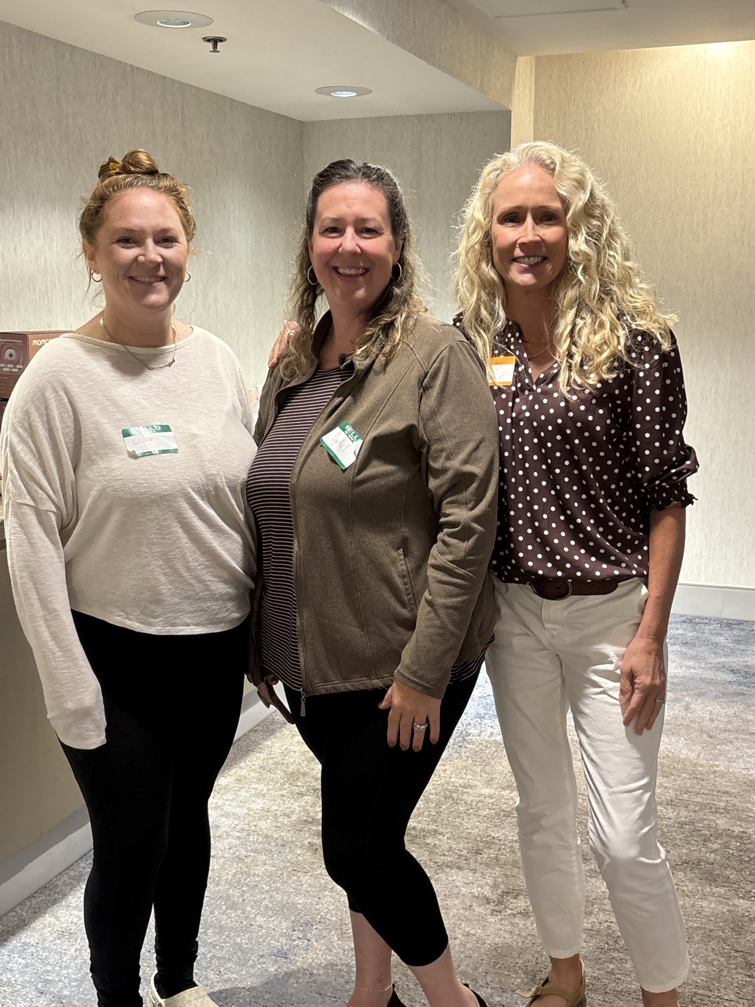 Whole Women Nutrition IBCLCs Colleen, Crystal and Tracy at a wearable breast pump education event